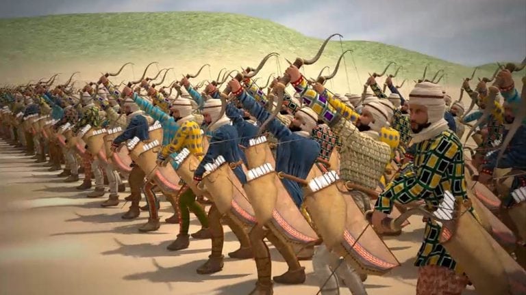Archers, 3D animatie Slag bij Marathon
