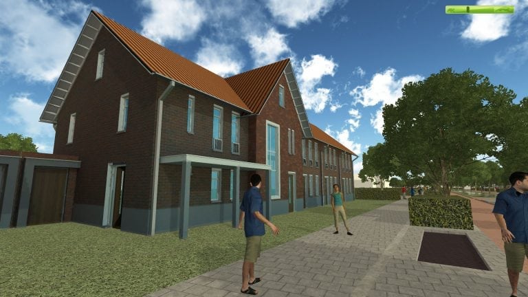 Virtual Reality model, planvorming nieuwe woonwijk